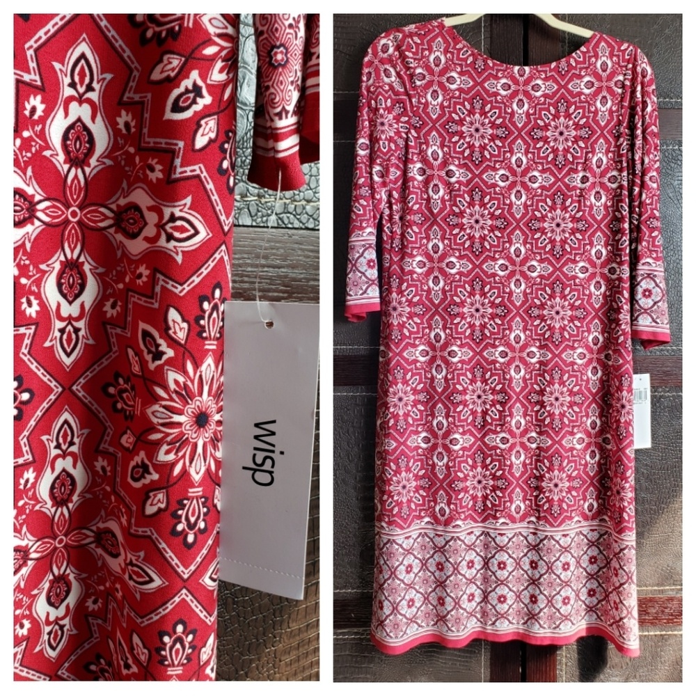 WISP BERRY SHIFT DRESS NWT SIZE 8